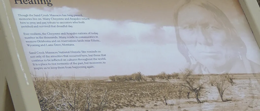 PICT - Sand Creek Healing Sign