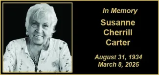 Memorial photo of Susanne Cherrill Carter