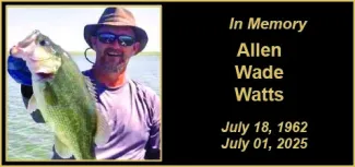 Memorial photo for Allen Wade Watts