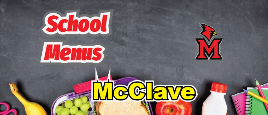 Concept art for the McClave School Menus