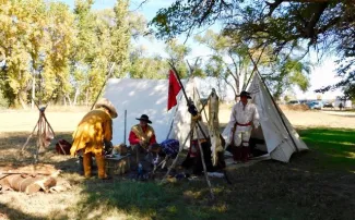 PICT Boggswille Days Fur Trader - Mountain Men Reenactors - Barbara Shively