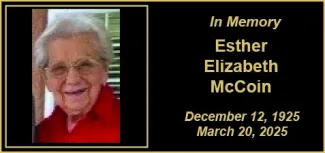 Memorial photo of Esther Elizabeth McCoin