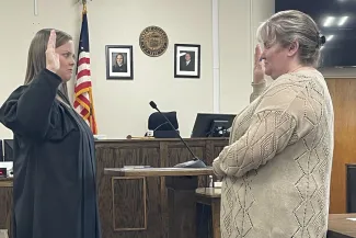 Judge Tarryn L. Johnson & Adrienne Yates - Courtesy Roland Sorensen